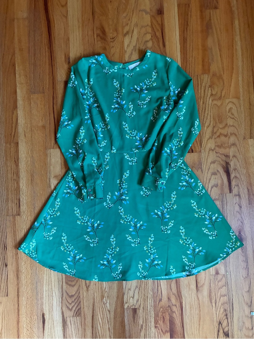 LOFT Flower Branch Flare Shirtdress
